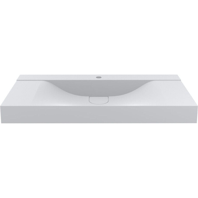 Раковина Miraggio Fly 1000 Miramarble Matt 0000734 (100x48 см, біла матова, з крилом), Доступні розміри: 100 x 48, Технологія виробництва: Miramarble Matt, Колір виробника: білий матовий, фото , изображение 2
