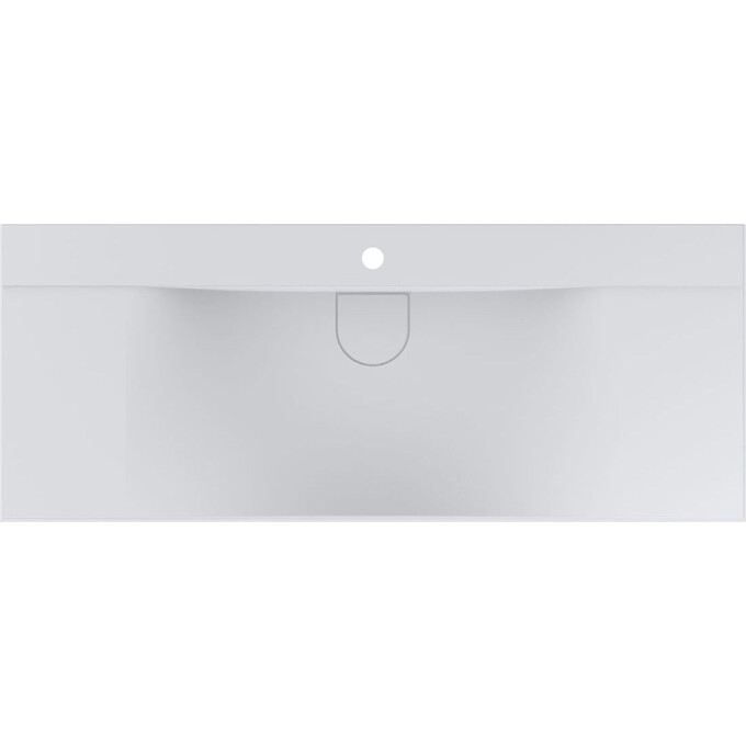 Раковина Miraggio Fly 1200 Mirasoft 0001085 (120x48 см, біла матова, з крилом), Доступні розміри: 120 x 48, Технологія виробництва: Mirasoft Technology, Колір виробника: білий матовий, фото , изображение 3