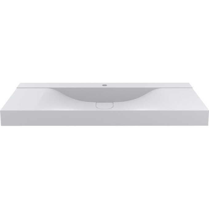 Раковина Miraggio Fly 1200 Mirasoft 0001085 (120x48 см, біла матова, з крилом), Доступні розміри: 120 x 48, Технологія виробництва: Mirasoft Technology, Колір виробника: білий матовий, фото , изображение 2