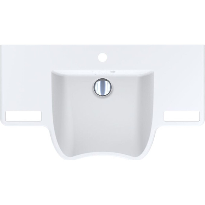 Раковина Miraggio Krakow Mirasoft 0001096 (80x45 см, біла матова, з крилом та рушникотримачем), Технологія виробництва: Mirasoft Technology, Колір виробника: білий матовий, фото , изображение 3
