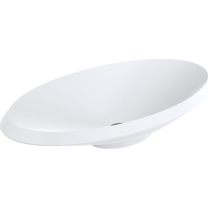 Раковина Miraggio Lex R Mirasoft 0001020 (69x38 см, біла матова, чаша), Технологія виробництва: Mirasoft Technology, Колір виробника: білий матовий, фото 