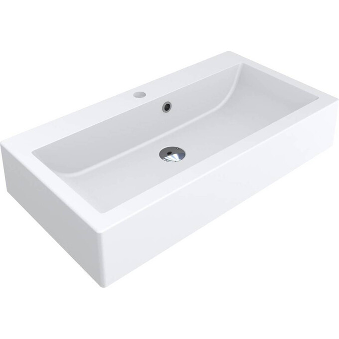 Раковина Miraggio Oskar Mirasoft 0001112 (79x42 см, біла матова), Технологія виробництва: Mirasoft Technology, Колір виробника: білий матовий, фото 