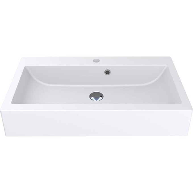 Раковина Miraggio Oskar Mirasoft 0001112 (79x42 см, біла матова), Технологія виробництва: Mirasoft Technology, Колір виробника: білий матовий, фото , изображение 2