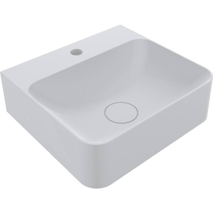 Раковина Miraggio Seed Mirasoft 0001116 (43x39 см, біла матова), Технологія виробництва: Mirasoft Technology, Колір виробника: білий матовий, фото 