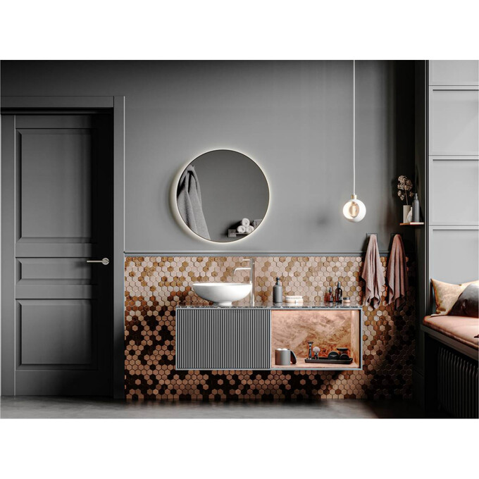 Раковина Miraggio Tobi Miramarble 0002699 (40x40 см, чаша), Технологія виробництва: Miramarble, Колір виробника: білий глянець, фото , изображение 3