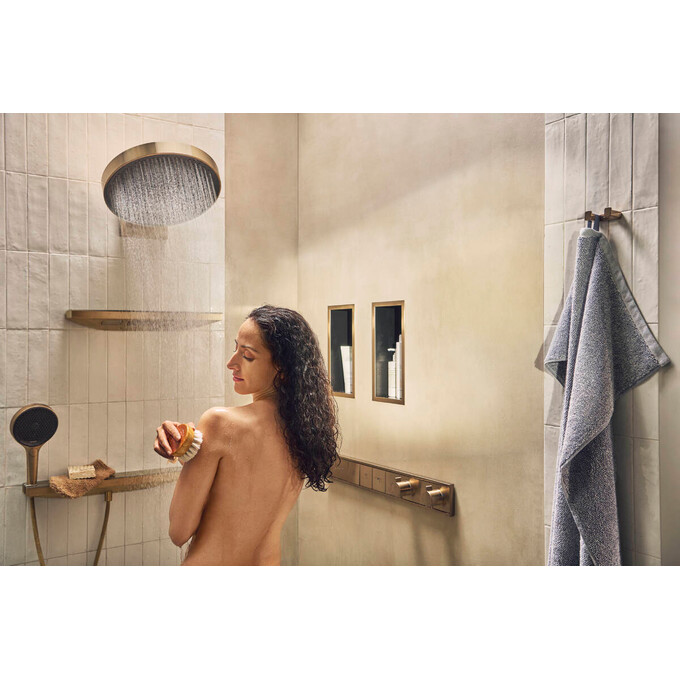 Верхний душ Hansgrohe Rainfinity 360 Brushed Bronze 26234140 (брашированная бронза, 3 режима струи), фото 2