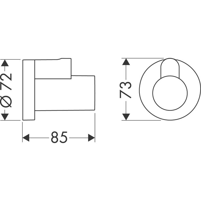 Декоративная накладка на подсоединительный угловой вентиль Hansgrohe Polished Gold Optic 13950990 (полированная золотая), фото 2