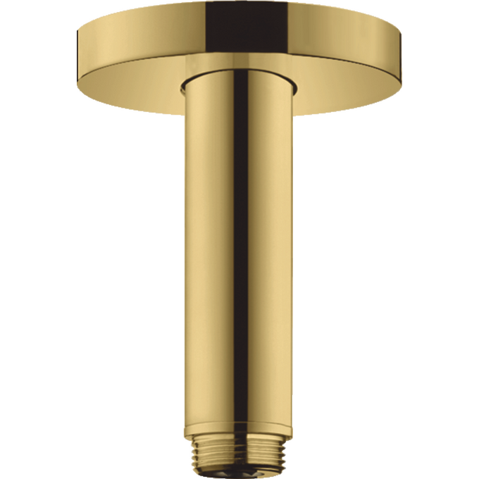 Кронштейн душевой Hansgrohe S Polished Gold Optic 27393990 (полированный золотой), Цвет производителя: полированное золото, фото 