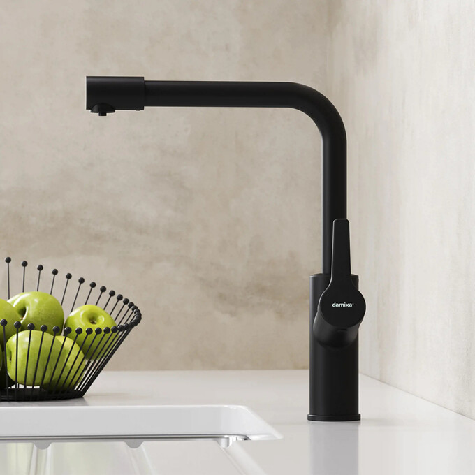 Смеситель для кухни Damixa Merkur 710770300 (черный матовый), фото 3