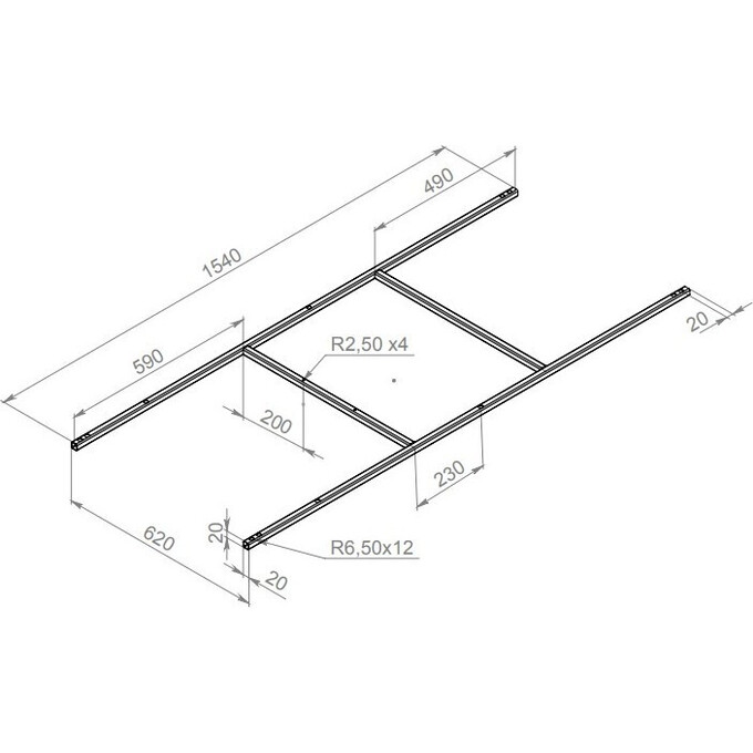 Каркас для ванны Am.Pm Spirit W72UA-160-070W-R (160x70 см), фото 3