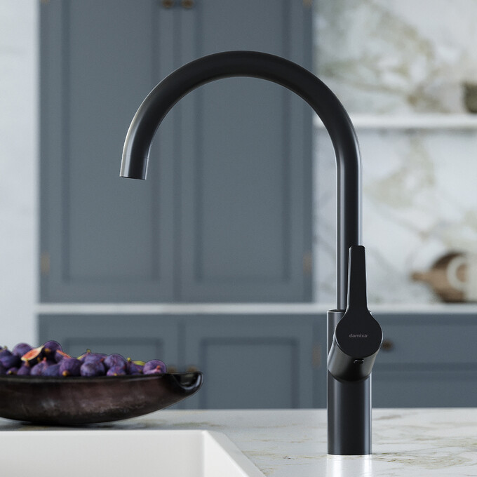 Змішувач для кухні Damixa Eclipse DX310720300 (чорний), Колір виробника: чорний, фото , изображение 3