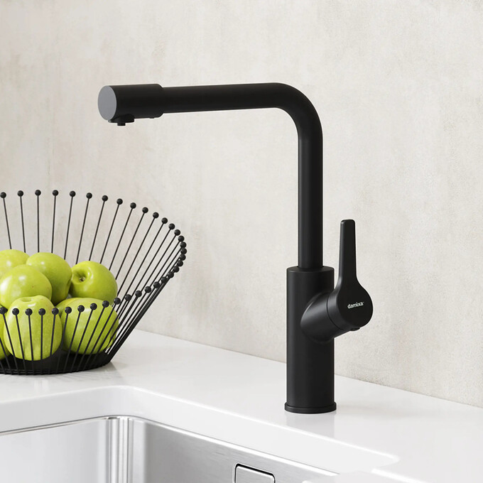 Смеситель для кухни Damixa Merkur 710770300 (черный матовый), фото 2