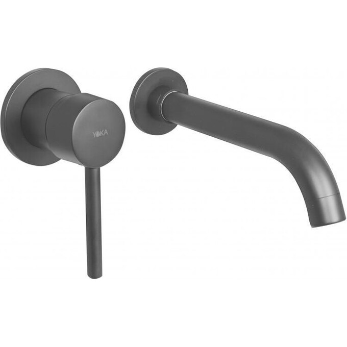 Змішувач прихованого монтажу для умивальника Yoka Eden Black BU.EDEN-BLK (чорний, внутрішня частина в комплекті), Колір виробника: чорний, фото 