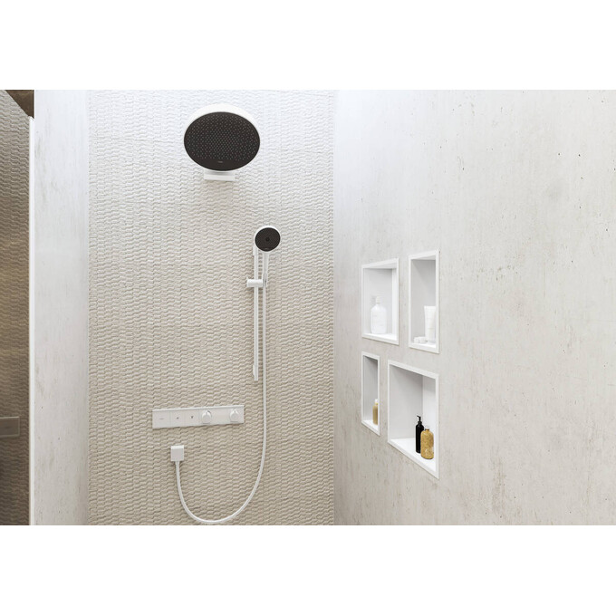 Штанга для душа Hansgrohe Unica S Pura Matt White 28631700 (белая матовая, со шлангом 160 см), фото 2