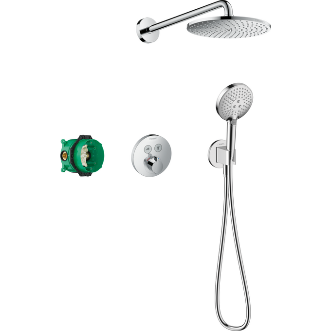 Термостатическая душевая система скрытого монтажа Hansgrohe Raindance S 240 PowderRain Chrome 27951000, фото 