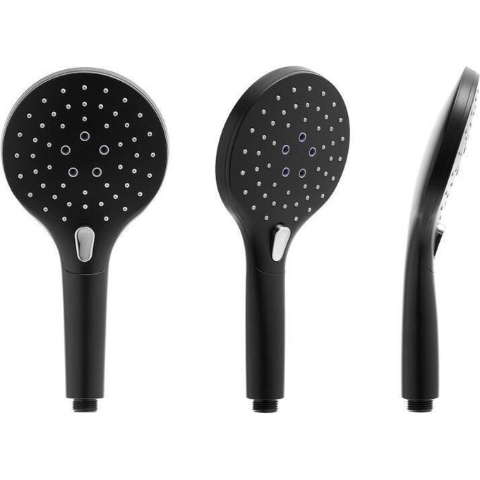 Душова система Yoka Saba 25 Black Matt BP.SABA25-BLK (чорна матова, з виливом та поличкою), фото , изображение 6