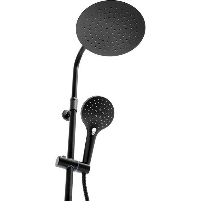 Душова система Yoka Saba 25 Black Matt BP.SABA25-BLK (чорна матова, з виливом та поличкою), фото , изображение 8