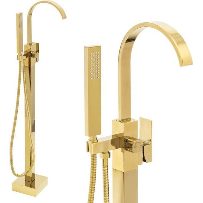 Змішувач для ванни Yoka Enzo Gold BS.ENZO-GLD (золотий, підлоговий), Колір виробника: золото, фото 