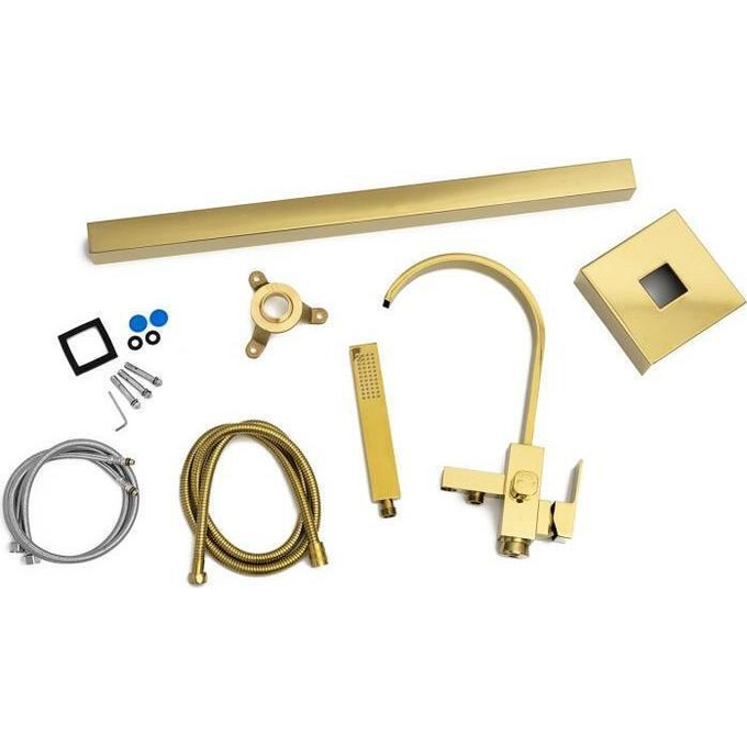 Змішувач для ванни Yoka Enzo Gold BS.ENZO-GLD (золотий, підлоговий), Колір виробника: золото, фото , изображение 8