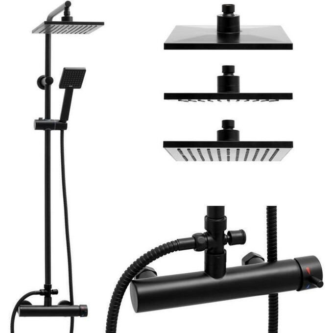 Душевая система Yoka TIKI-BLK Black Matt BP.TIKI-BLK (черная матовая), фото 3