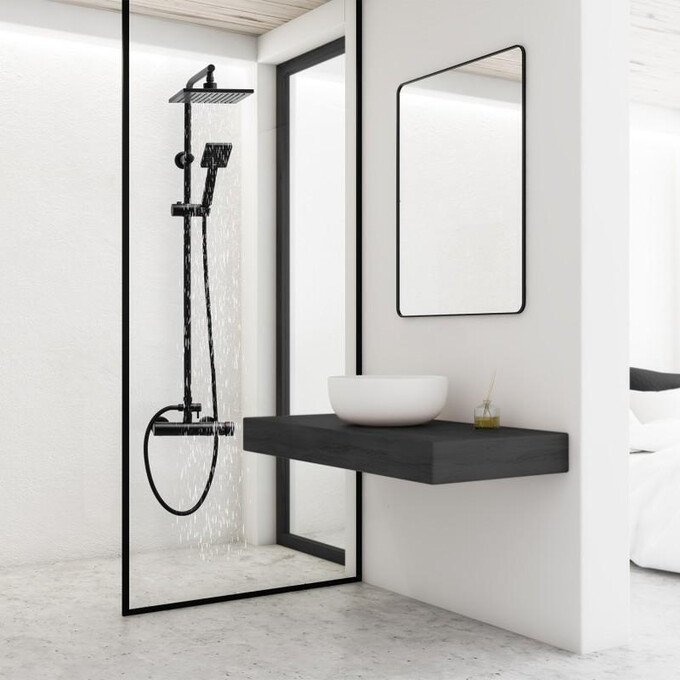Душевая система Yoka TIKI-BLK Black Matt BP.TIKI-BLK (черная матовая), фото 2