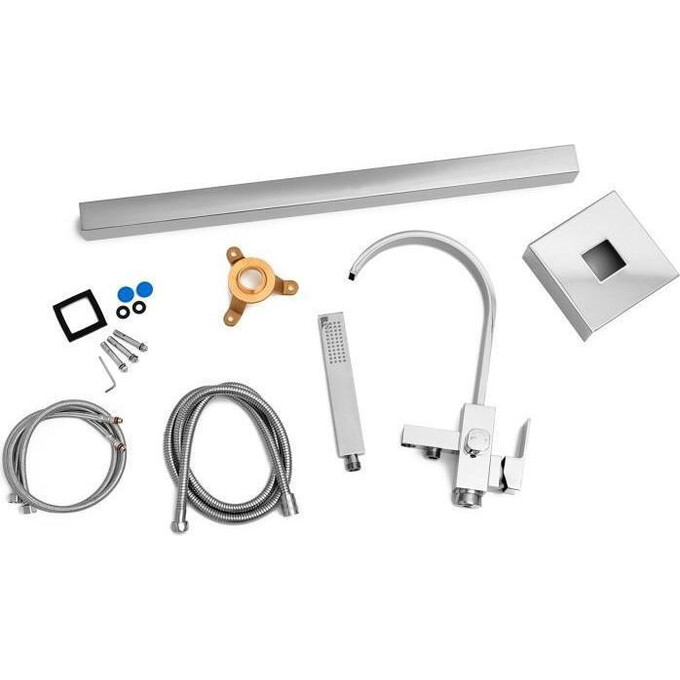 Змішувач для ванни Yoka Enzo Chrom BS.ENZO (підлоговий), Колір виробника: хром, фото , изображение 7