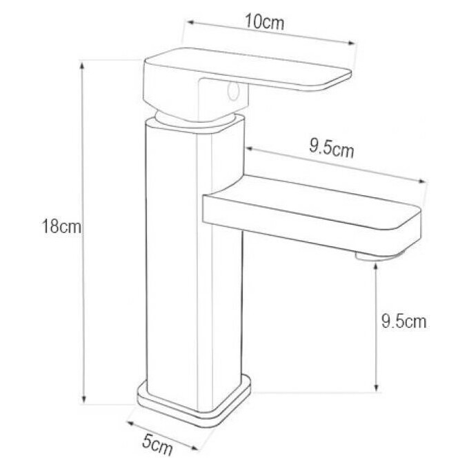 Змішувач для раковини Yoka Seto 24 Black BU.SETO 24 BLK (чорний), фото , изображение 10