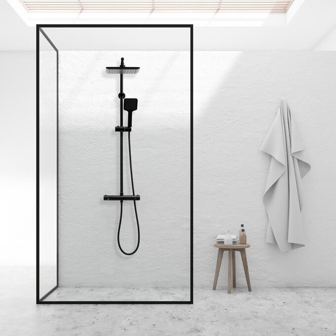 Термостатическая душевая система Yoka Bodo 23 Black BP.BODO-THERM-23-BLK (черная), фото 2