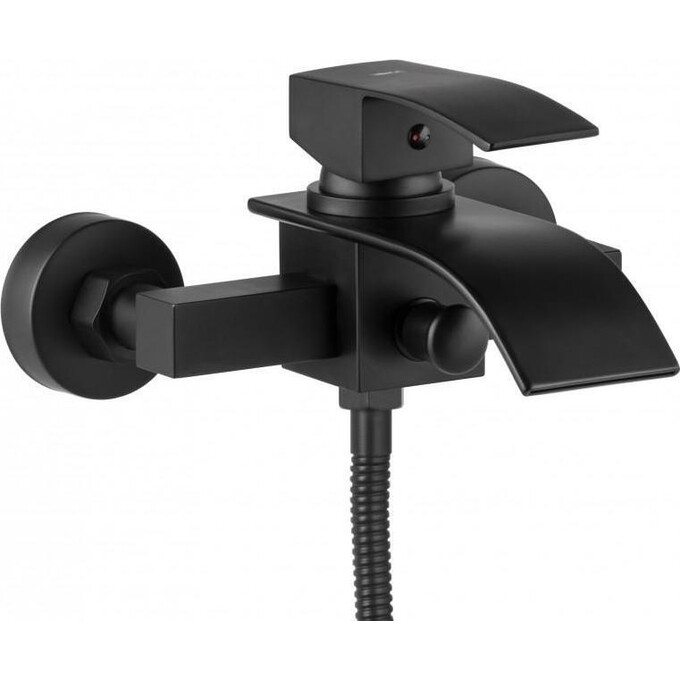 Змішувач для ванни Yoka Talea Black BW.TALEA-BLK (чорний матовий, з лійкою та шлангом), фото , изображение 4