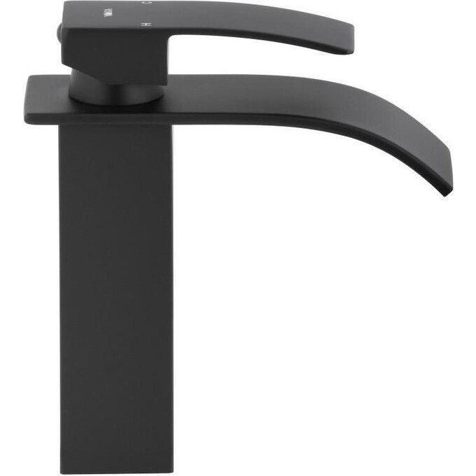 Змішувач для раковини Yoka Niagara 24 Black BU.NIAGARA 24-BLK (чорний, з каскадним виливом), Колір виробника: чорний, фото , изображение 5