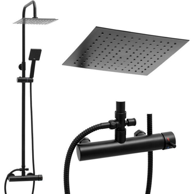 Душова система Yoka Flova 25 Black Matt BP.FLOVA 25 BLK (чорна матова), фото , изображение 4