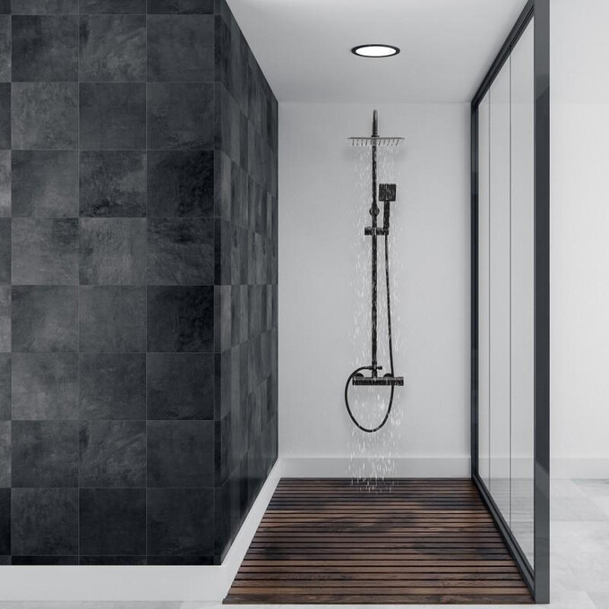 Душова система Yoka Flova 25 Black Matt BP.FLOVA 25 BLK (чорна матова), фото , изображение 2