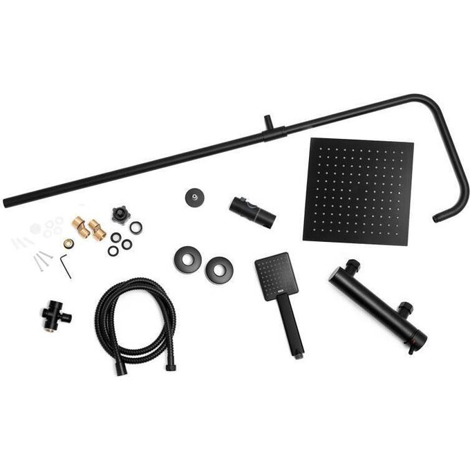 Душова система Yoka Flova 25 Black Matt BP.FLOVA 25 BLK (чорна матова), фото , изображение 9