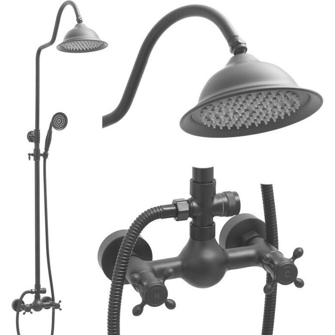 Душова система Yoka Dixi Black Matt BP.DIXI BLK (чорна матова), фото , изображение 4