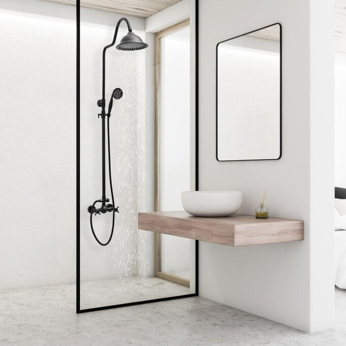 Душова система Yoka Dixi Black Matt BP.DIXI BLK (чорна матова), фото , изображение 2