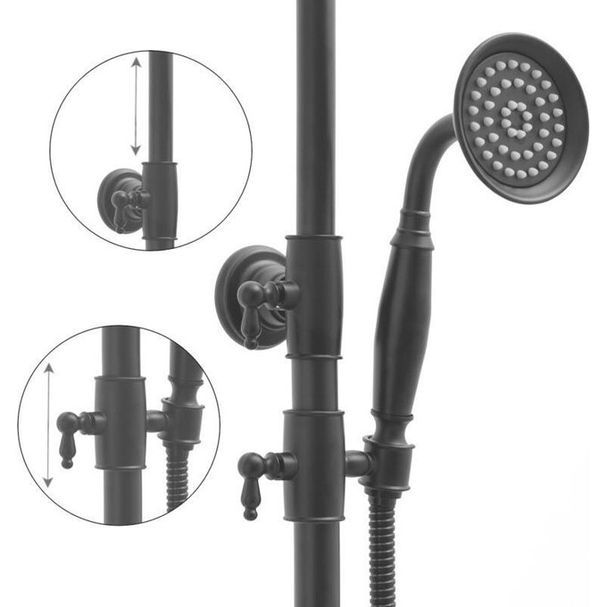 Душова система Yoka Dixi Black Matt BP.DIXI BLK (чорна матова), фото , изображение 7