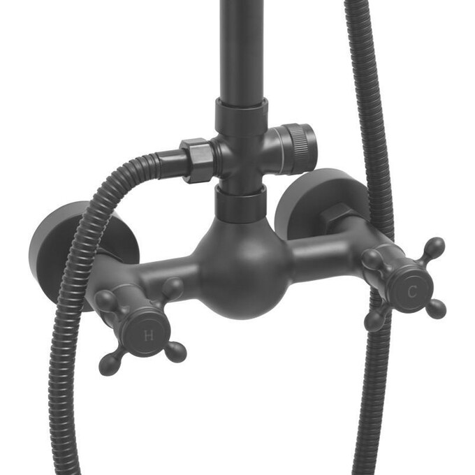 Душова система Yoka Dixi Black Matt BP.DIXI BLK (чорна матова), фото , изображение 5