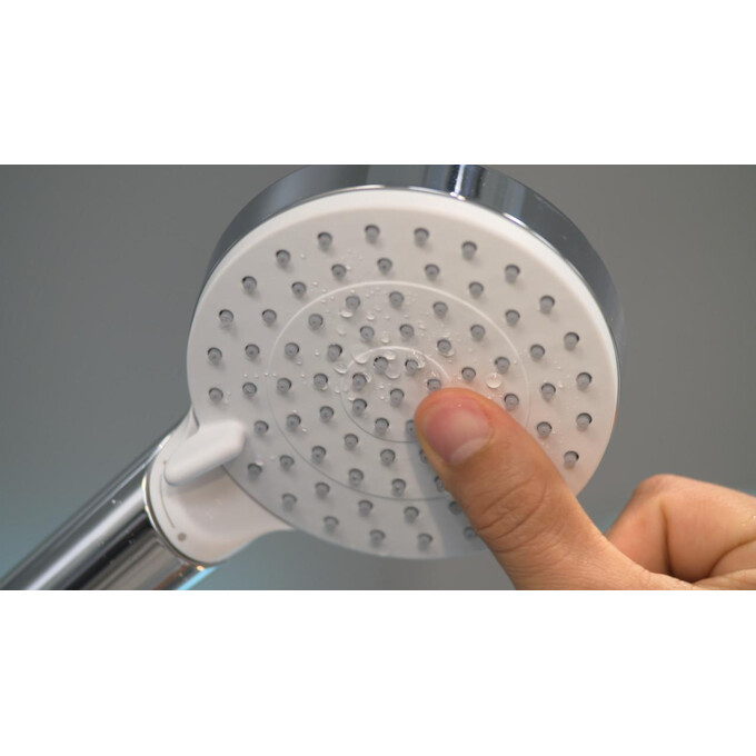 Душовий гарнітур Hansgrohe Crometta Vario EcoSmart White/Chrome 26538400 (білий/хром), фото , изображение 3