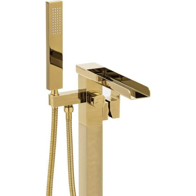 Змішувач для ванни Yoka Roma Gold BP.ROMA-GLD (золотий, підлоговий з каскадним виливом), Колір виробника: золото, фото , изображение 4