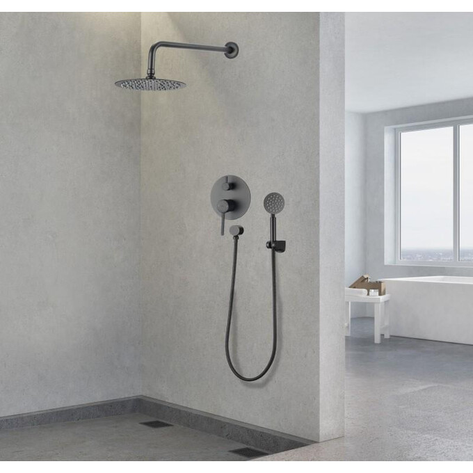 Душевая система скрытого монтажа Yoka Studio Black Matt BP.STUDIO 30 BLK (черная матовая), фото 2