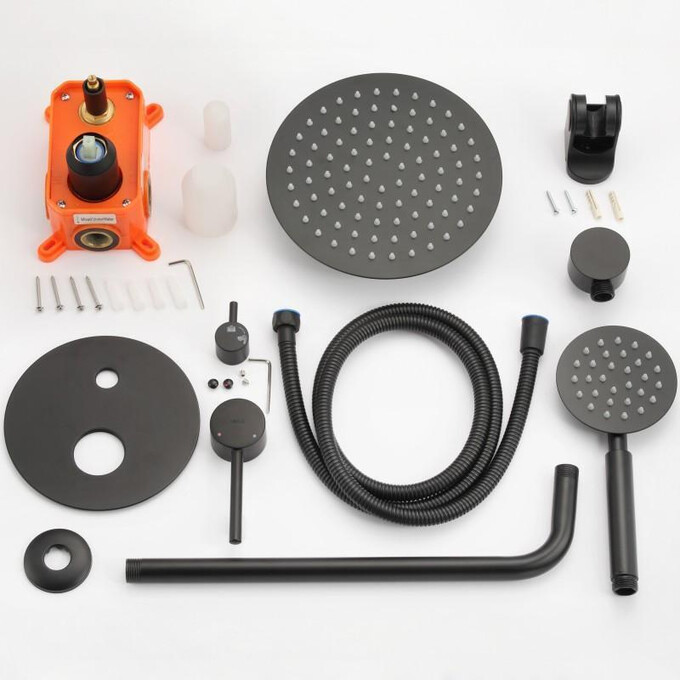 Душевая система скрытого монтажа Yoka Studio Black Matt BP.STUDIO 30 BLK (черная матовая), фото 5