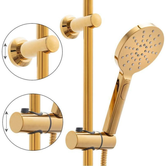 Душова система Yoka Dubaj Gold BP.DUBAJ23-GLD (золота), фото , изображение 7