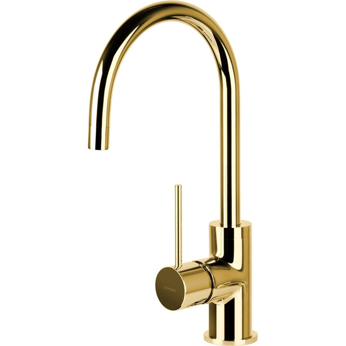 Смеситель для кухни Corsan Lugo Gold CMB7522GL (золотой), Цвет производителя: золото, фото 