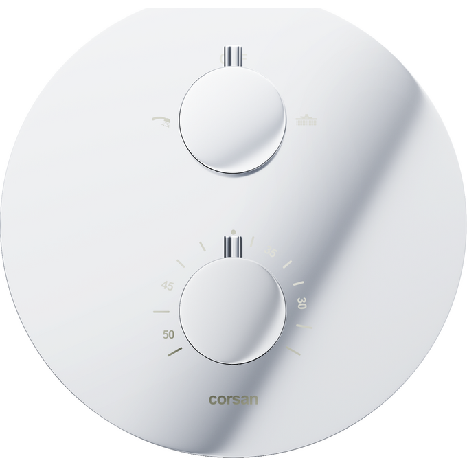 Термостатическая душевая система скрытого монтажа Corsan Lugo Chrome Z03TCH, Цвет производителя: хром, фото 3