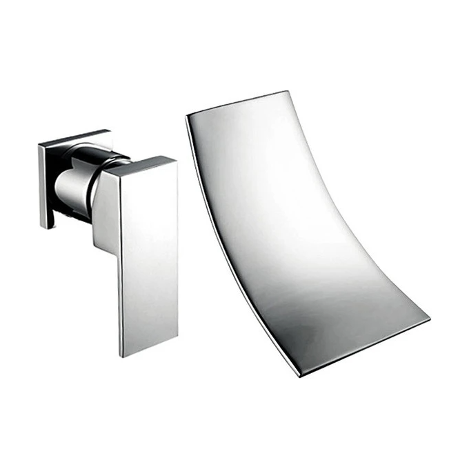 Змішувач прихованого монтажу для умивальника Mexen Celia Chrome MEX-747415-00 (внутрішня частина в комплекті з каскадним виливом), Колір виробника: хром, фото 