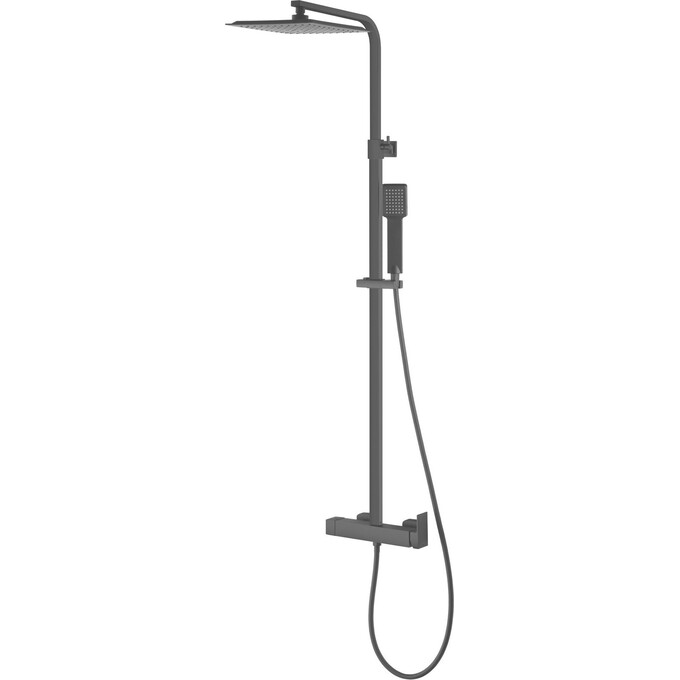 Душевая система Corsan Ango Black Matt CMN02MBL (черная матовая), фото 