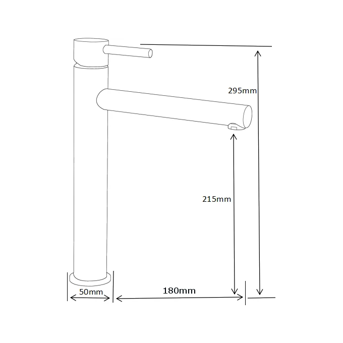 Смеситель для раковины Mexen Elba Grafit MEX-74110-66 (графит, высокий), фото 2