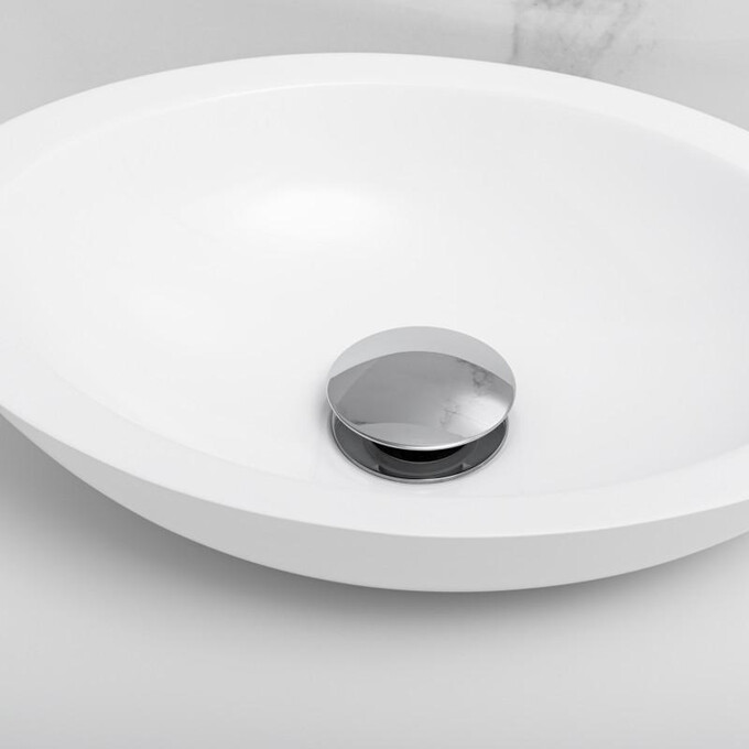 Донний клапан Yoka Klik-Klak Chrome BK.POP-14-BP-CHR (без переливу), Колір виробника: хром, фото , изображение 3