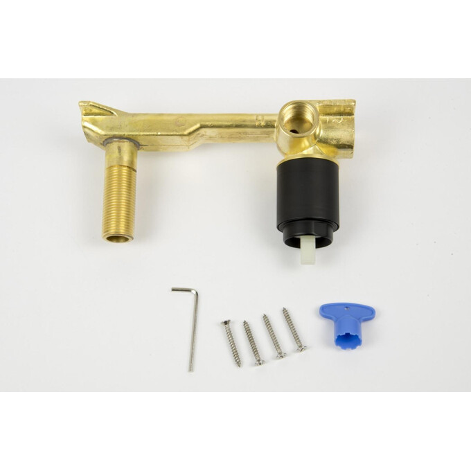 Смеситель скрытого монтажа для умывальника Corsan Lugo Black Matt CMB7515BL (черный матовый, внутренняя часть в комплекте), Цвет производителя: черный матовый, фото 5