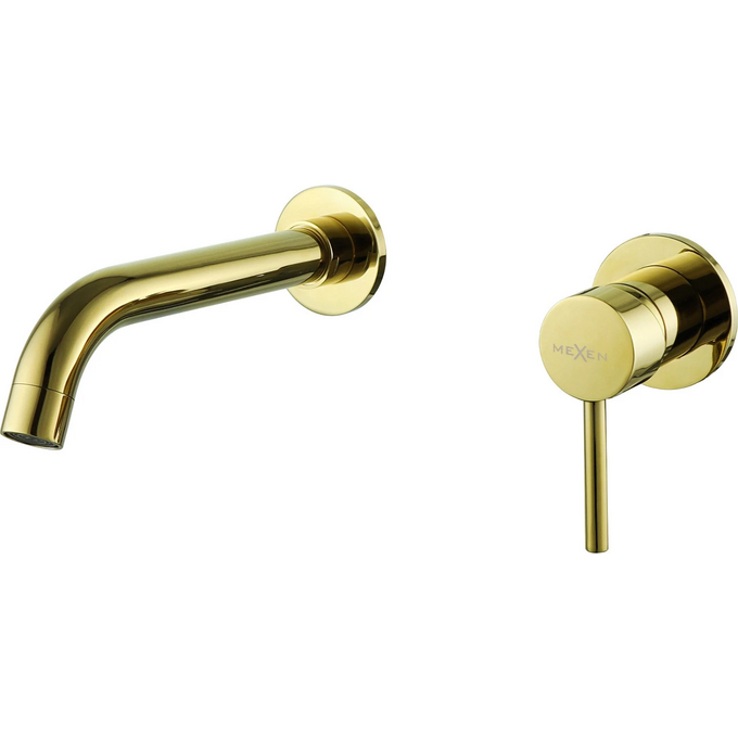 Смеситель скрытого монтажа для умывальника Mexen Alma Gold MEX-75015-50 (золотой, внутренняя часть в комплекте), Цвет производителя: золото, фото 